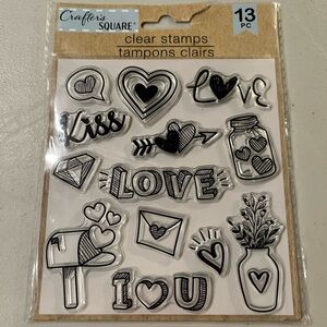 Black Clear Stamps Set